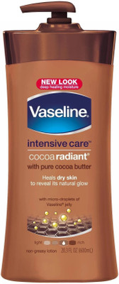 Vaseline Intensive Care Cocoa Radiant With Pure Butter Body Lotion 600 Ml(600 ml)