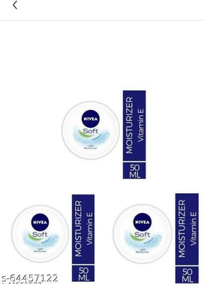 NIVEA Soft Light Moisturiser Cream 50 Ml ( Pack Of 3 )(150 ml)