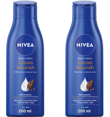 NIVEA COCOA NOURISH BODY LOTION 200 ML ( PACK OF 2 )(400 ml)