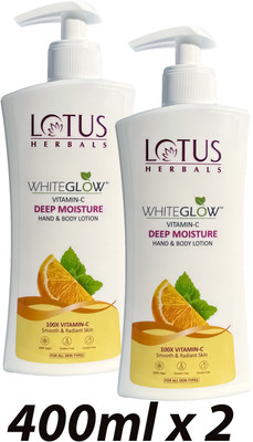 LOTUS HERBALS WhiteGlow Vitamin C Deep Moisture Hand & Body Lotion(800 ml)