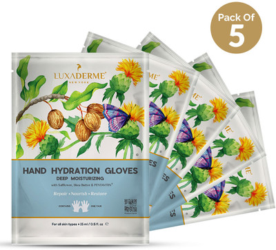 LuxaDerme Hydration Gloves,Deep Moisturizing for soft & smooth hands.Improved texture(125 ml)