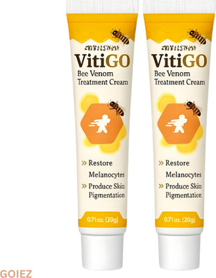 GOIEZ Bee Venom Cream For Vitiligo Spot Fading And Bright Look – Pack Of 2(100 g)