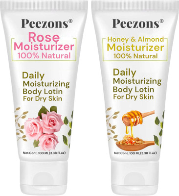 Peezons Rose With Honey Body Lotion for Smooth And Healthy Skin(200 ml)