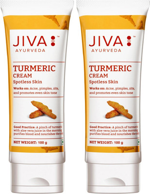 JIVA Turmeric Cream 100 gm Pack of 2(200 g)