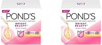 POND's BRIGHT BEAUTY SUN PROTECTION SPF 15 SPOT LESS GLOW DAY NEW CREAM 50 G X 2(100 ml)