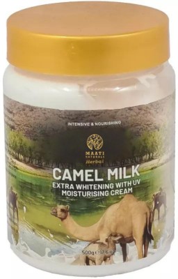 MaatiNaturals Herbal Camel Milk Extra Whitening With UV Moisturising Cream(500 g)