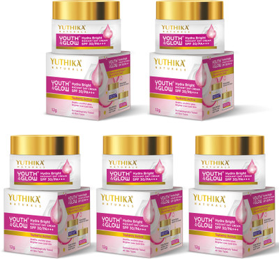Yuthika Day Cream For Women Tayberry Active Brighten Your Skin With SPF 30 (Pack OF 5)(60 ml)