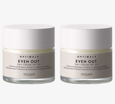 Oriflame Even Out Day Cream SPF 20 pack of 2 (100ml)(100 ml)