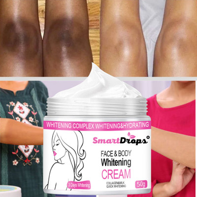 smartdrops Whitening Moisturizer Cream for Face & Body | Suitable for Men & Women(50 g)