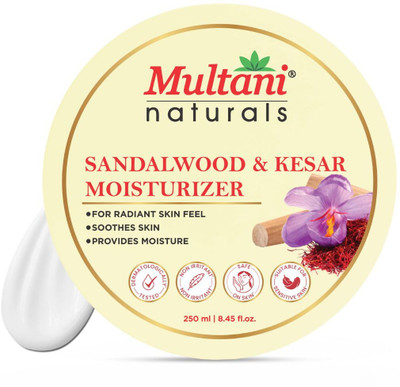 Multani Naturals Sandalwood & Kesar Moisturizer Cream | Helps Nourish & Radiant Skin -(250 ml)