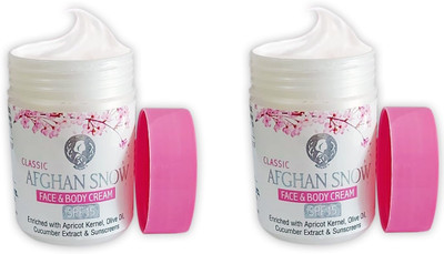 Afghan Snow Skin Cream, Face Cream, For Daily Use, Fades Dark Spots, Lighten Skin Pack Of 2(100 g)