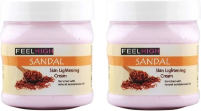 feelhigh Sandal skin lightning Face Cream-skin care product - pack 2(500 ml)