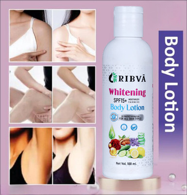 RIBVA Whitening body lotionon SPF15+ Skin Lighten & brightening cream(101 ml)