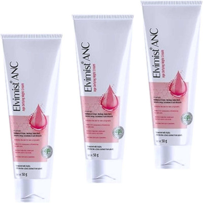 lamiglow ELVI-MIST ANC AGE DEFYING NIGHT CREAM LOOKING YOUNG SKIN PACK OF 50g x 3(150 g)