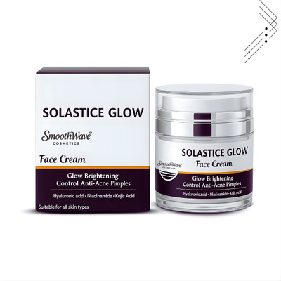 SmoothWave Cosmetics Solastice Glow Face Cream for Brightening, Anti-Acne, Pimple Control b.20(50 g)