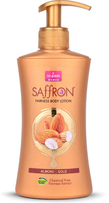 VI-JOHN Saffron Almond and Gold Deep Moisturizer body Lotion 250 gm(250 g)