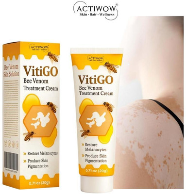 ACTIWOW Vitigo Bee Venom Cream for Clean Glow Finish X001(100 g)