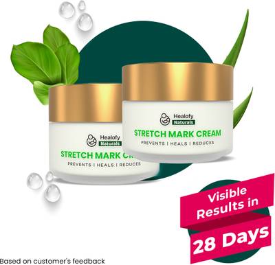 Healofy Naturals Anti-Stretch Marks Cream|Moisturizes the Skin, Reduces Stretch Marks(Pack of 2)