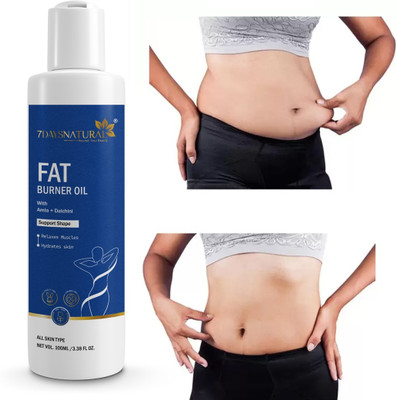 7days natural Fat Burner Slimming Oil Belly, Waist, Thigh Hip Body Toning Firming Massage Oil(100 ml)