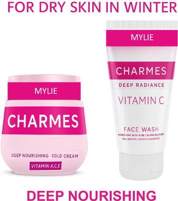 Mylie Charmes Deep Nourishing Cold Cream, With VITAMIN C Facewash(150 ml)