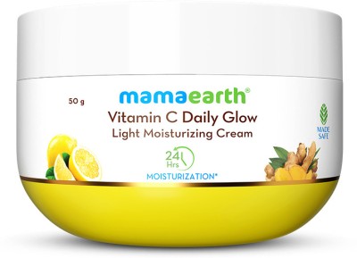 Mamaearth Vitamin C Daily Glow Light Moisturizing Cream with Vitamin-C and Turmeric(50 g)