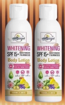 ABHIGAMYAH Body Lotion (100ml) Skin brightening & Whitening SPF 15+ Fairness Pack Of 2(100 ml)