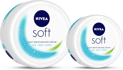 NIVEA Soft Light Moisturiser 100ml + 200ml (Pack of 2)(300 ml)