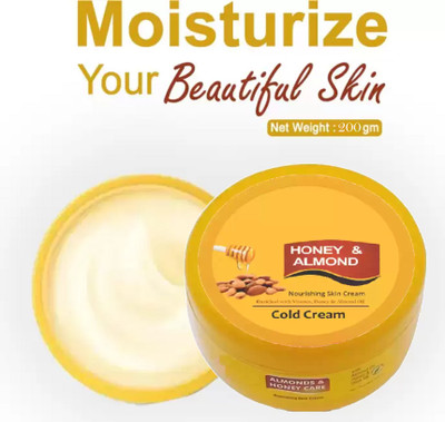 sheny soft Honey Almond Cold Cream moisture and make skin soft, hydrated, healthy and happy(200 g)
