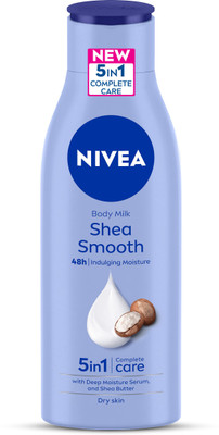 NIVEA Body Lotion for Dry Skin, Shea Smooth, with Shea Butter, For Men & Women(200 ml)
