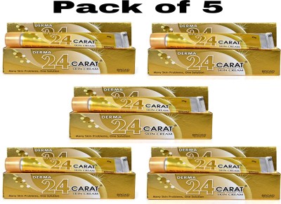 Broad Biotech Derma 24 Carat Skin Care Cream 25.gm- (Pack of 5)(125 g)