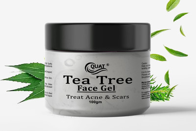 QUAT Tea Tree & Aloe Face Gel Reduces Breakouts, Unclogs Pores & Soothes Redness(100 g)