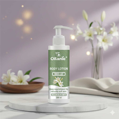 Oilanic White Lily Body Lotion Skin Lightening & Whitening, Hand & Body Lotion 200ML(200 ml)
