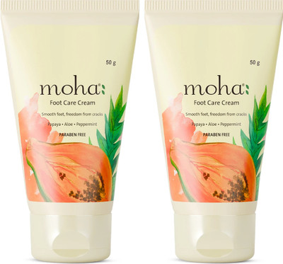 Moha Herbal Foot Care Cream For Rough, Dry and Cracked Heel Repair Cream (Pack of 2)(100 g)