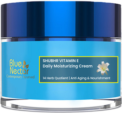 Blue Nectar Anti Aging Cream for Women for Wrinkles & Fine Lines with Natural Vitamin C & E(15 g)