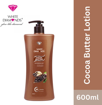 White Diamonds Cocoa Butter Lotion – Deep Moisturizing & Nourishing Formula | Soft, Smooth Skin(600 ml)