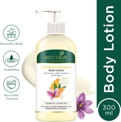 BIOTIQUE Ubtan & Collagen Body Lotion 300ml(300 ml)