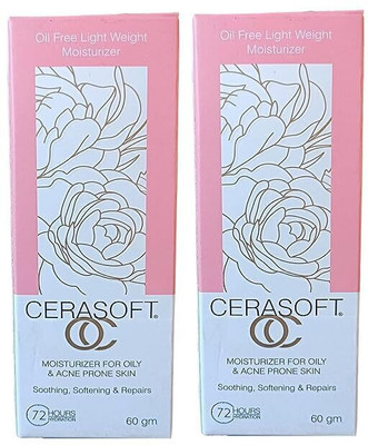 Cerasoft OC Moistrurizer Cream 60gm (Pack of 2) Makes Skin Softer(60 ml)