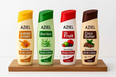 Aziel Nourish & Glow Body Lotion Combo (Pack of 4)(400 ml)