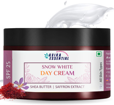 Avira Essential Organic Snow White Face Moisturizer For Women & Men| Hydrated Winter Malai Cream(50 g)