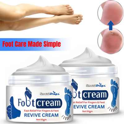 smartdrops Revive Foot Cream |Smooth Texture| Refreshing & Soft Texture(100 g)