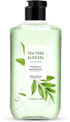 the love co Tea Tree Gel - Face Gel Moisturizer For Oily Skin - Gel For Acne & Scar(250 ml)