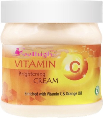 feelhigh Vitamin C- Skin brightening cream - enriched with vitamin-c & orange oil,(500 ml)