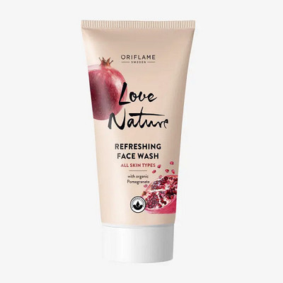 Oriflame Sweden Love Nature Refreshing Face Wash with Organic Pomegranate(50 ml)