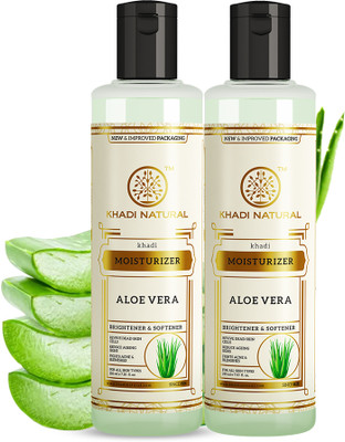 KHADI NATURAL Mosturiser Aloe Vera (Twin Pack)(420 ml)