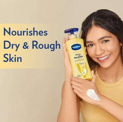 Vaseline Deep Moisture Body Lotion, 400ml - Perfect for Daily Use, Locks in Moisture(394 ml)