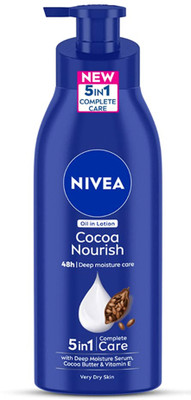 NIVEA Body Lotion Very Dry Skin, Coconut Oil, Cocoa Butter&Nourish, For Men & Women(400 ml)