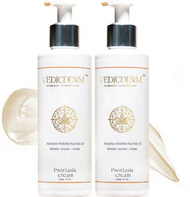 Vedicderm Psoriasis & Eczema Cream - All Natural | Relieves Itching, Dryness & Redness(400 ml)