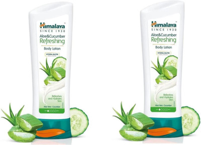 HIMALAYA Aloe & Cucumber Refreshing Body Lotion Pack of 2 X 100 ML(400 ml)