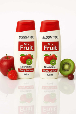 BLOOM YOU Fruit Glow Moisturizing Lotion – Pack of 2(200 ml)