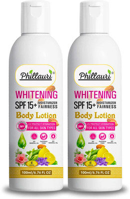 Phillauri Body Lotion for Very Dry Skin, Nourishing Body Milk with 2x Almond Oil(200 g)